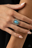 Straight To The POP! - Blue Ring - Paparazzi Accessories