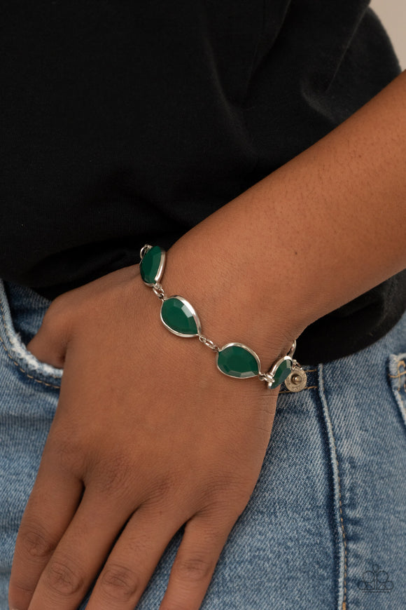 REIGNy Days - Green Bracelet - Paparazzi Accessories