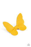 butterfly-oasis-yellow-hair clip-paparazzi-accessories