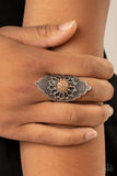 Wildly Wallflower - Brown Ring - Paparazzi Accessories