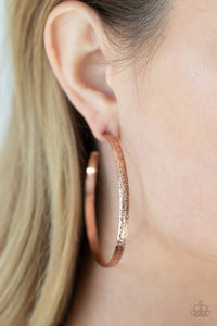 Rustic Radius - Copper Earrings - Paparazzi Accessories