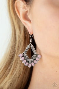 Just BEAM Happy - Pink Earrings - Paparazzi Accessories