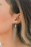 Save for a REIGNy Day - Silver Post Earrings - Paparazzi Accessories
