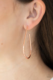 City Curves - Copper Earrings - Paparazzi Accessories