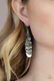 Hear Me Shimmer - Silver Earrings - Paparazzi Accessories