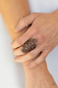 FRILL In The Blank - Copper Ring - Paparazzi Accessories
