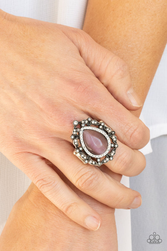 Iridescently Icy - Purple Ring - Paparazzi Accessories