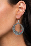 Adobe Dusk - Red Earrings - Paparazzi Accessories