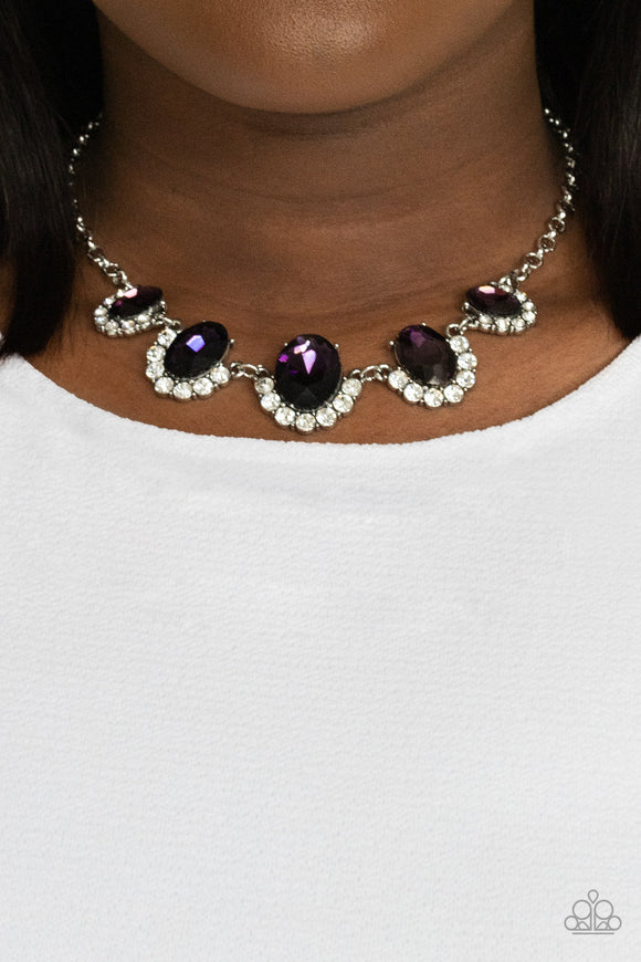 The Queen Demands It - Purple Necklace - Paparazzi Accessories