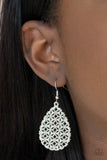 Glorious Gardens - Pink Earrings - Paparazzi Accessories