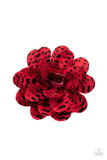 Patterned Paradise - Red Hair Clip - Paparazzi Accessories