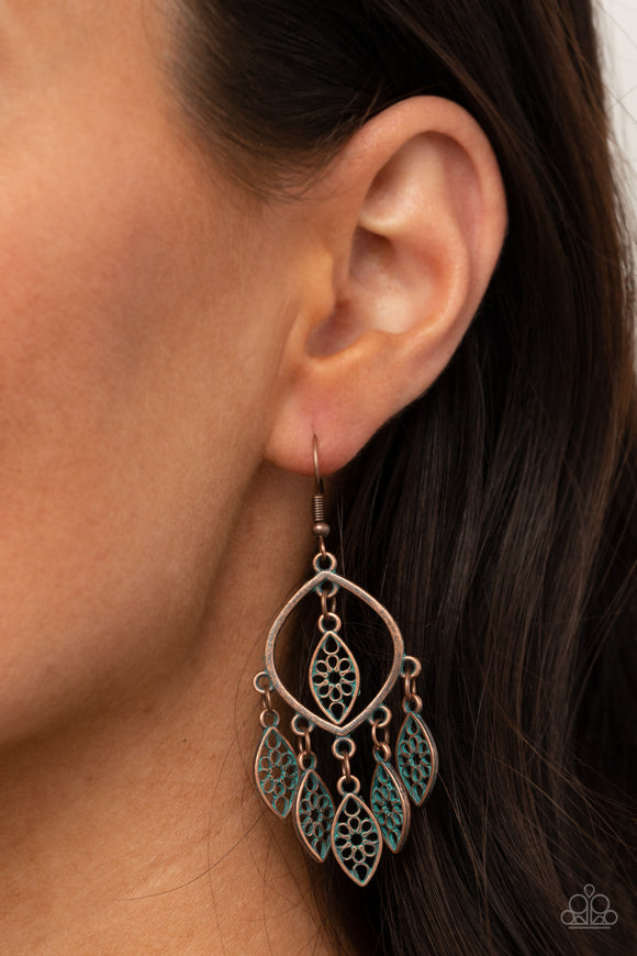 Artisan Garden - Copper Earrings - Paparazzi Accessories