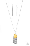musically-mojave-yellow-necklace-paparazzi-accessories