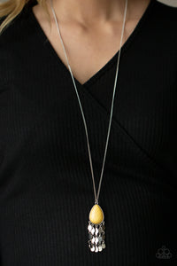 Musically Mojave - Yellow Necklace - Paparazzi Accessories