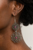 Mandala Mecca - Pink Earrings - Paparazzi Accessories