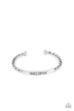 keep-calm-and-believe-silver-mens bracelet-paparazzi-accessories