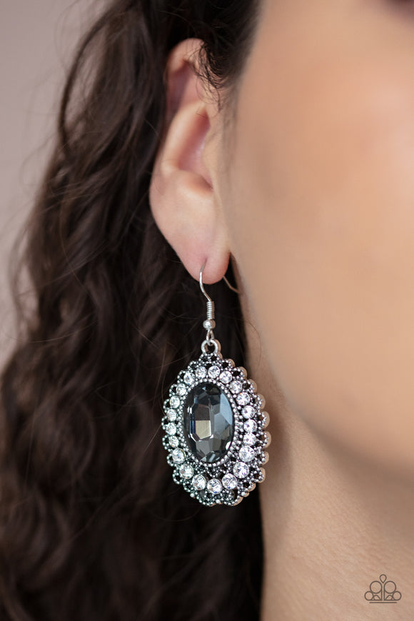 Glacial Gardens - Silver Earrings - Paparazzi Accessories