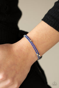 Let Freedom BLING - Blue Bracelet - Paparazzi Accessories