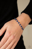 Tea Party Twinkle - Blue Bracelet - Paparazzi Accessories