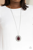 Oh My Medallion - Purple Necklace - Paparazzi Accessories