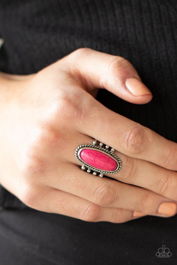 Home On The RANCH - Pink Ring - Paparazzi Accessories