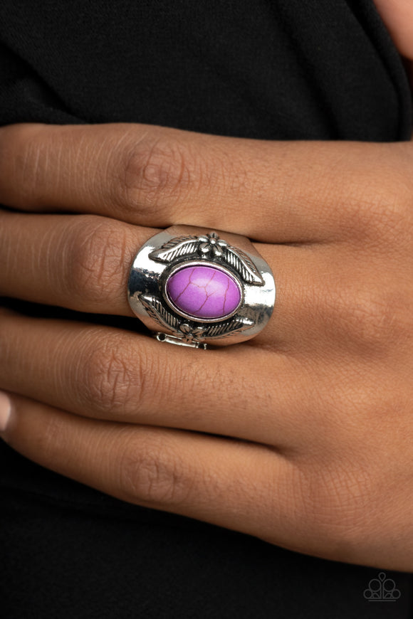 Santa Fe Sanctuary - Purple Ring - Paparazzi Accessories
