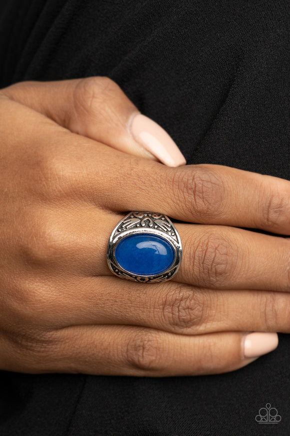 Sedona Dream - Blue Ring - Paparazzi Accessories