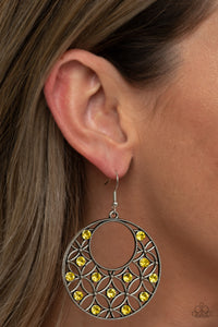 Garden Garnish - Yellow Earrings - Paparazzi Accessories