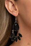 POWERHOUSE Call - Black Earrings - Paparazzi Accessories