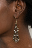 Diva Decorum - Brass Earrings - Paparazzi Accessories