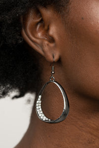 Fiercely Flauntable - Black Earrings - Paparazzi Accessories