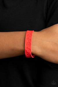 Follow The Wildflowers - Red Bracelet - Paparazzi Accessories
