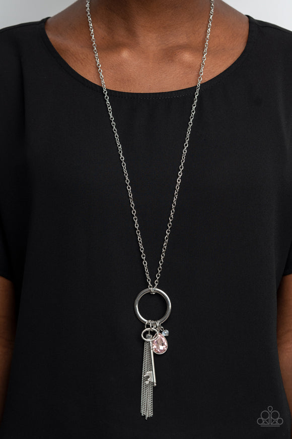 Unlock Your Sparkle - Pink Necklace - Paparazzi Accessories