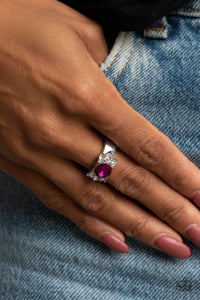 ROYAL Till The End - Pink Ring - Paparazzi Accessories