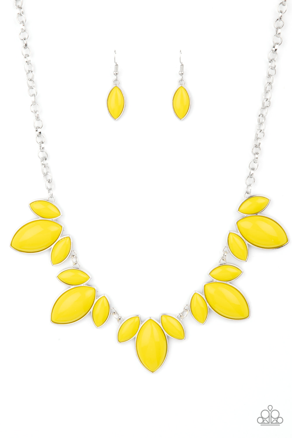On The Fly - Yellow and Silver Necklace - Paparazzi Accessories – Bejeweled  Accessories By Kristie