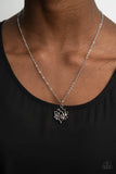 Lotus Retreat - Silver Necklace - Paparazzi Accessories