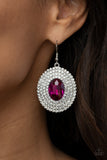 FIERCE Field - Pink Earrings - Paparazzi Accessories