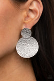 Refined Relic - Silver Post Earrings - Paparazzi Accessories