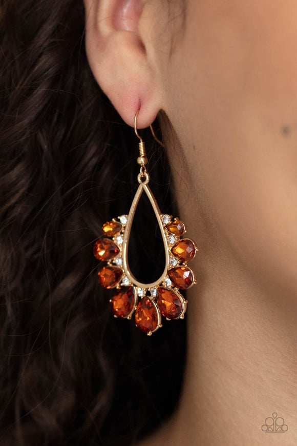 Two Can Play That Game - Brown Earrings - Paparazzi Accessories