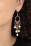 When Life Gives You Pearls - Gold Earrings - Paparazzi Accessories