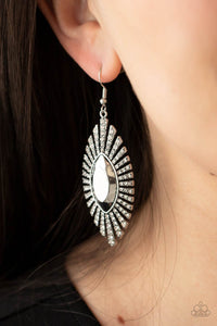 Who Is The FIERCEST Of Them All - White Earrings - Paparazzi Accessories