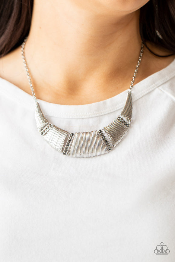 Going Through Phases - Silver Necklace - Paparazzi Accessories