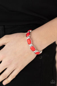 Fashion Fable - Red Bracelet - Paparazzi Accessories