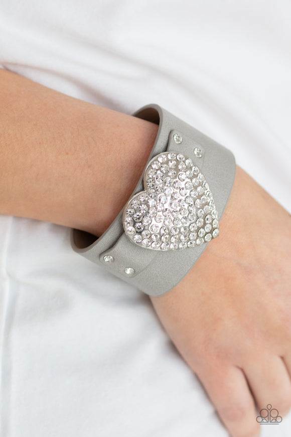 Flauntable Flirt - Silver Bracelet - Paparazzi Accessories