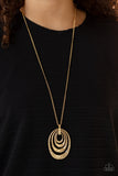 Renegade Ripples - Gold Necklace - Paparazzi Accessories