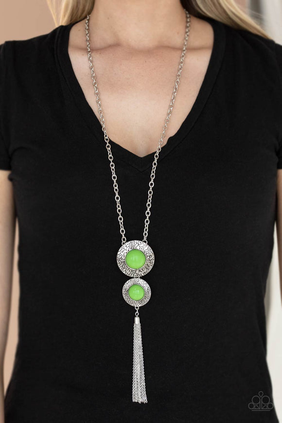 Abstract Artistry - Green Necklace - Paparazzi Accessories
