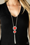 Abstract Artistry - Red Necklace - Paparazzi Accessories
