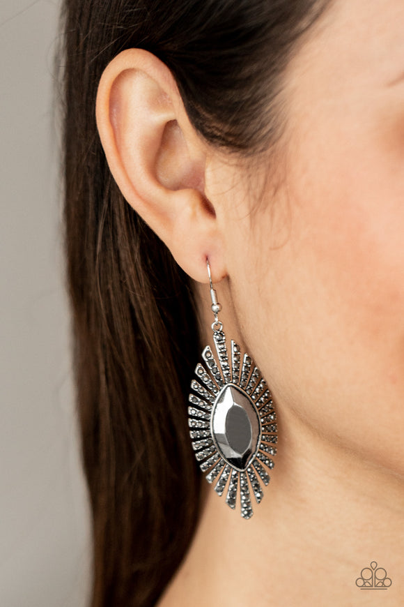 Who Is The FIERCEST Of Them All - Silver Earrings - Paparazzi Accessories