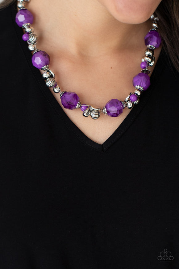 Vidi Vici VACATION - Purple Necklace - Paparazzi Accessories