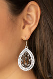 Encased Elegance - Silver Earrings - Paparazzi Accessories
